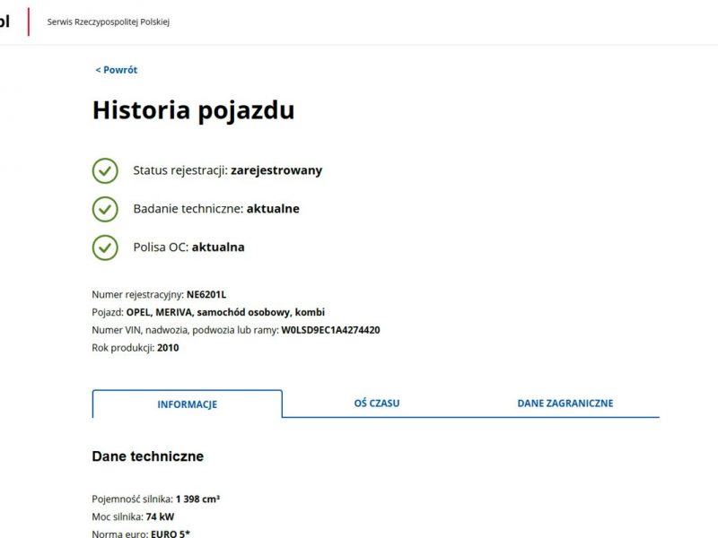 Opel Meriva Benzyna Zarejestrowany Ubezpieczony II (2010-)