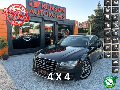 Audi A8 Alcantara, Podgrzewane wentylowane fotele, Kamera 360, Masaż, LED D4 (2010-)