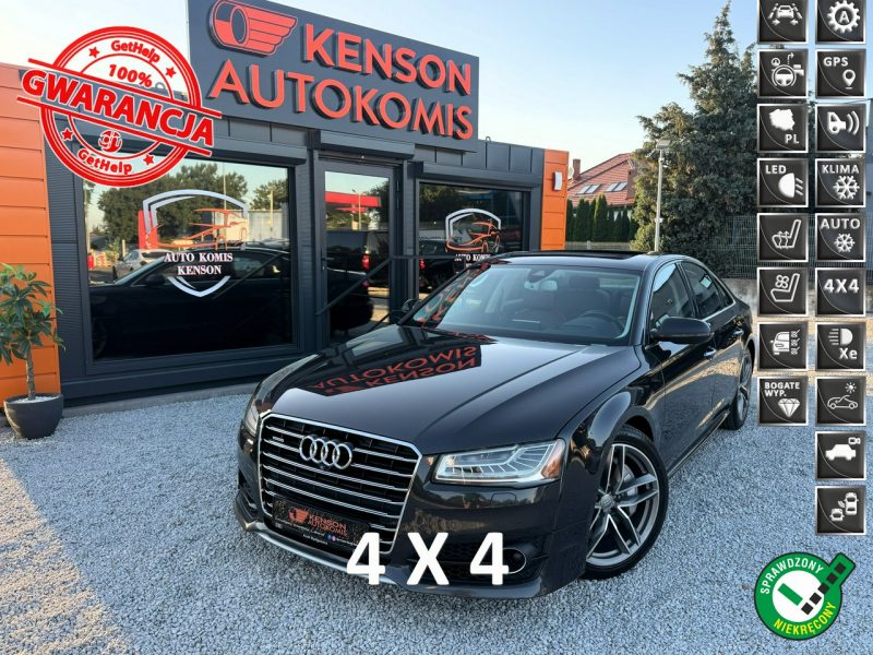 Audi A8 Alcantara, Podgrzewane wentylowane fotele, Kamera 360, Masaż, LED D4 (2010-)
