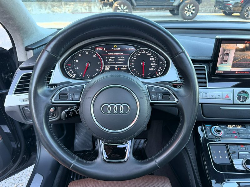 Audi A8 Alcantara, Podgrzewane wentylowane fotele, Kamera 360, Masaż, LED D4 (2010-)