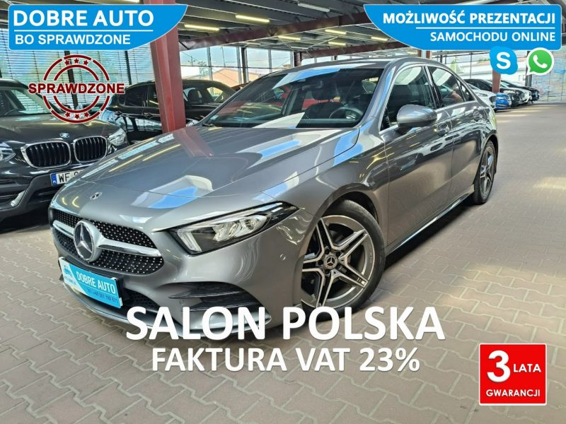 Mercedes A 200 1.3 163KM AMG Automat, Kamera,Parktronik,Navi,GrzaneFotele,FV23% W177 (2018-)