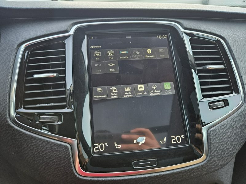 Volvo XC 90 2.0 320KM zarejestrowany BEZWYPADEK zadbany BDB STAN 7 osób LEDy II (2014-)