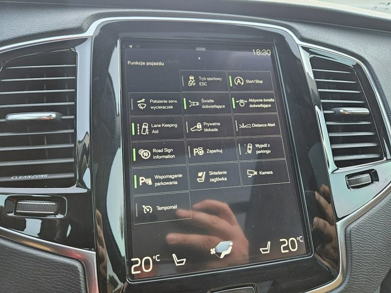 Volvo XC 90 2.0 320KM zarejestrowany BEZWYPADEK zadbany BDB STAN 7 osób LEDy II (2014-)