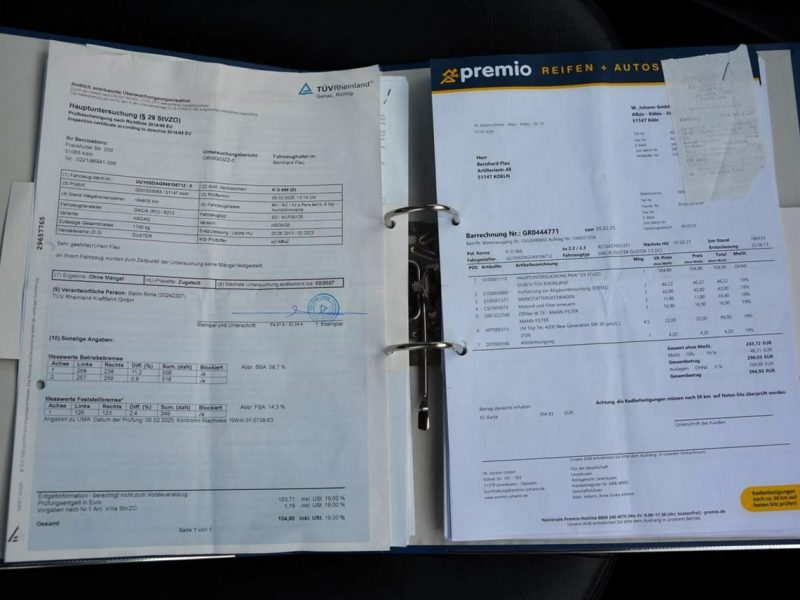 Dacia Duster Prestige Klimatyzacja Skóry 1-Właściciel ASO Dacia z Niemiec I (2009-2017)