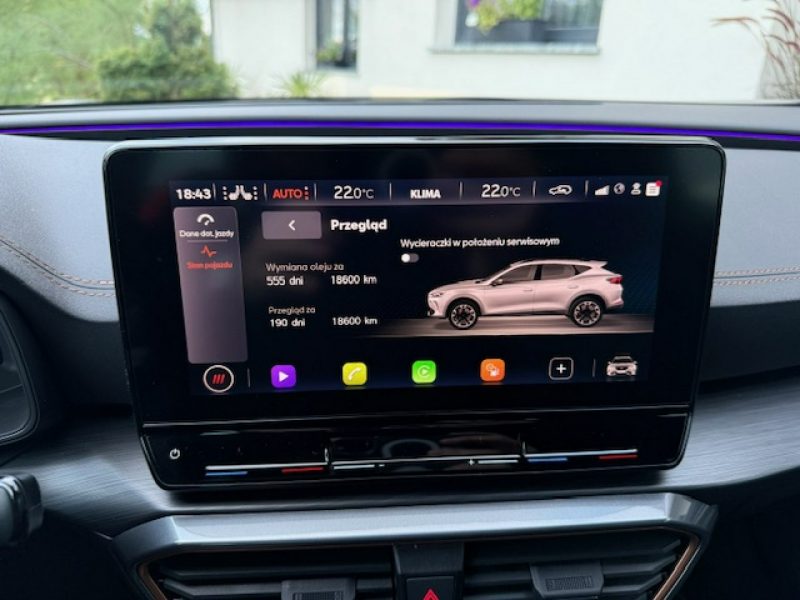 Cupra Formentor BLISY, KAMERA, NAVI SMART, OŚWIETLENIE AMBIENTE, NOWE AUTO