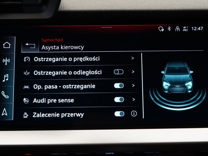 Audi A3 35TFSI 150 KM Stronic Smartphone interface Kamera Tempomat Ambiente 8Y