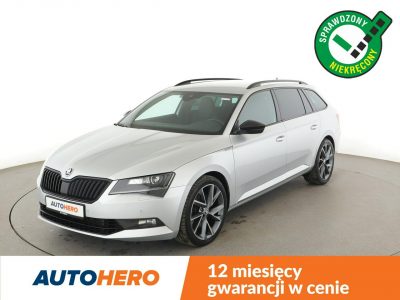 Škoda Superb automat 4x4 acantara bi-xenon PDC ACC grzane fotele navi bluetooth III (2015-2023)