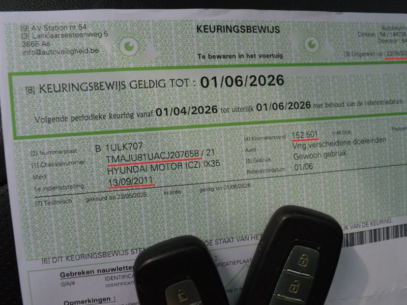 Hyundai ix35 1.7 CRDi Serwisowany Kamera Navi Skóra Bluetooth 153 tys.km