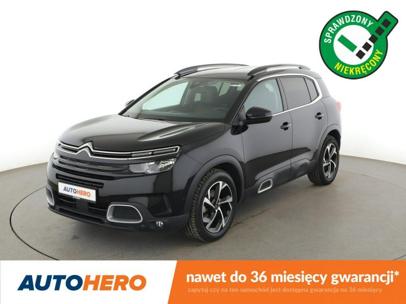 Citroen C5 Aircross 1.2 Benzyna FEEL Klimatronik Tempomat Nawigacja ParkAssist Kamera LED