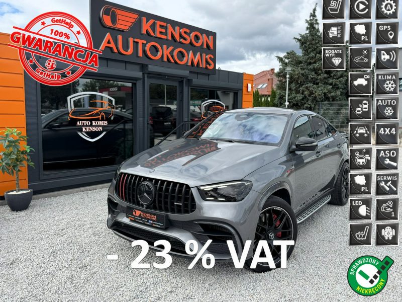 Mercedes GLE 63 AMG MATRIX, Burmester, Klima, Navi, Kamera 360,Aktywny Temp,Wentyle,Masaże W167 (2019 - )