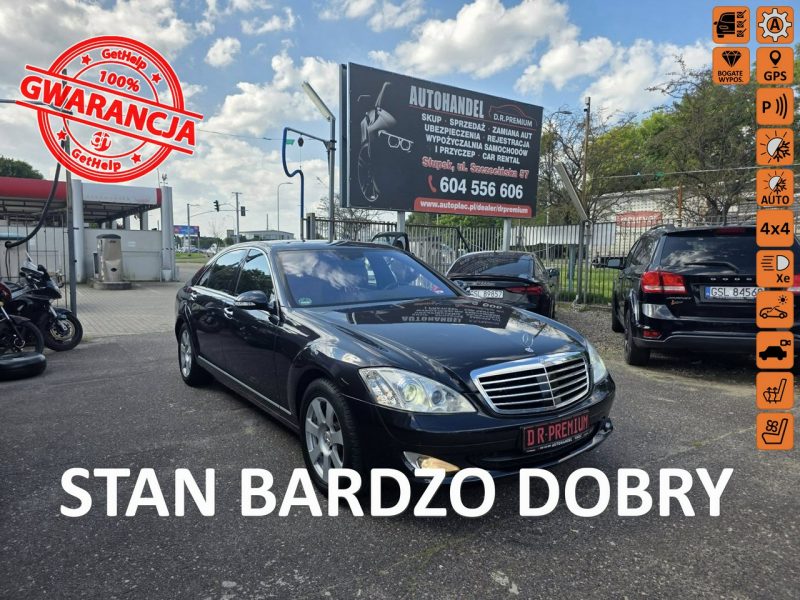 Mercedes S 320 3.0 CDI 235 KM, Long, 4-Matic, Pneumatyka, Dociągi, Tempomat Aktywny W221 (2005-2013)