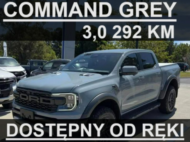 Ford Ranger Raptor Conquer Grey 3,0 V6 292KM Super Niska Cena! 2024 ! Od ręki Wyprzedaż