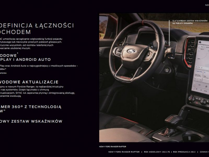 Ford Ranger Raptor Conquer Grey 3,0 V6 292KM Super Niska Cena! 2024 ! Od ręki Wyprzedaż