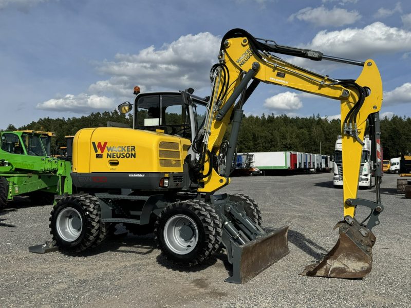kołowa Wacker Neuson EW100 Pług + Podpory 10 ton Szybkozłącze Klimatyzacja Nowe Opony Świeżo Sprowadzona ( Terex Caterpiller Liebherr )