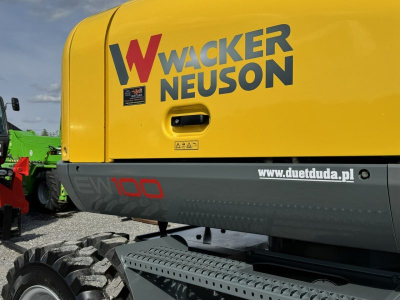 kołowa Wacker Neuson EW100 Pług + Podpory 10 ton Szybkozłącze Klimatyzacja Nowe Opony Świeżo Sprowadzona ( Terex Caterpiller Liebherr )