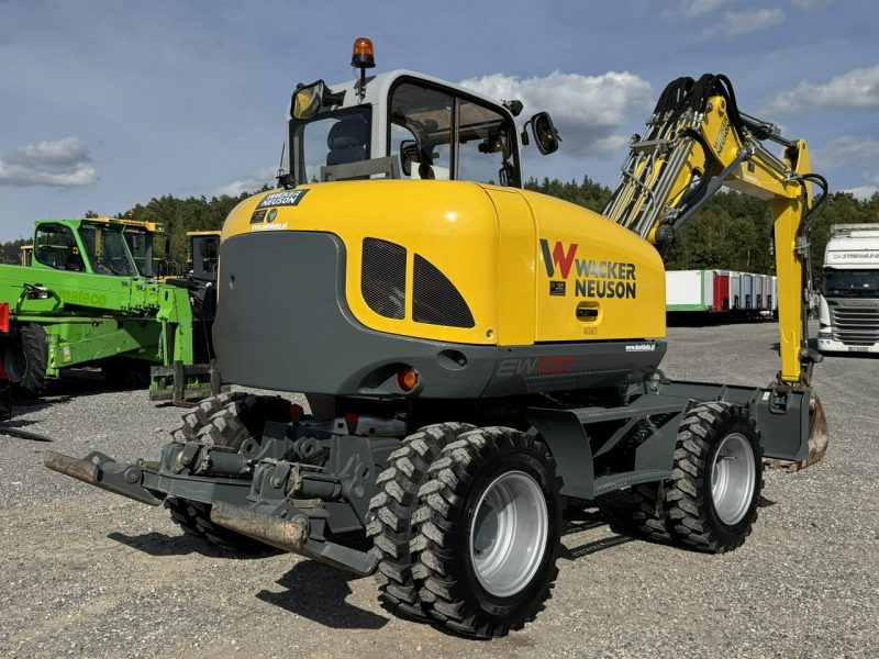 kołowa Wacker Neuson EW100 Pług + Podpory 10 ton Szybkozłącze Klimatyzacja Nowe Opony Świeżo Sprowadzona ( Terex Caterpiller Liebherr )