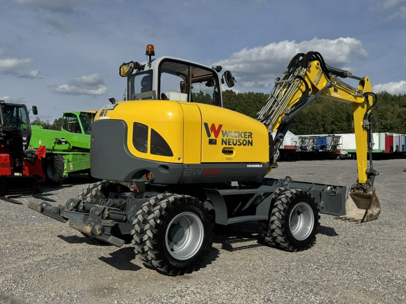 kołowa Wacker Neuson EW100 Pług + Podpory 10 ton Szybkozłącze Klimatyzacja Nowe Opony Świeżo Sprowadzona ( Terex Caterpiller Liebherr )