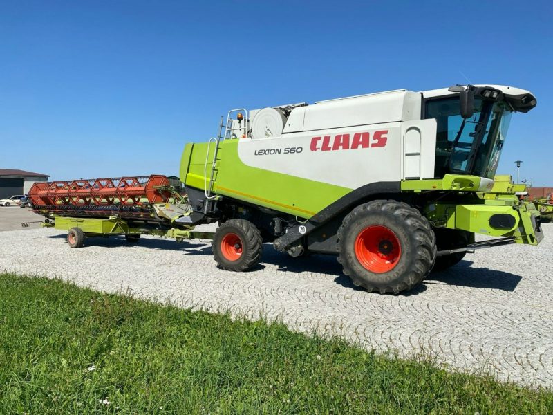 kombajny Claas kombajn CLAAS LEXION 560 + heder v750 kombajn CLAAS LEXION 560 + heder v750