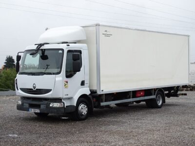 Renault MIDLUM 220 DXI Kontener 18 Euro Palet Sprowadzony EURO 5 Przebieg Udokumentowany , Klima , Automat , Winda, Kontener 18 Palet