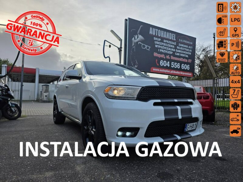 Dodge Durango 3.6 LPG 300 KM, Limited, 4x4, Kamera, Navi, 20", Skóra, LED, Skóra III (2011-)