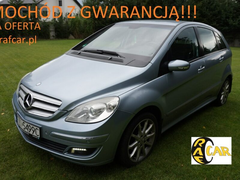 Mercedes B 170 Zarejestrowany, ubezpieczony. Gwarancja. Polecam!!! W245 (2005-2011)