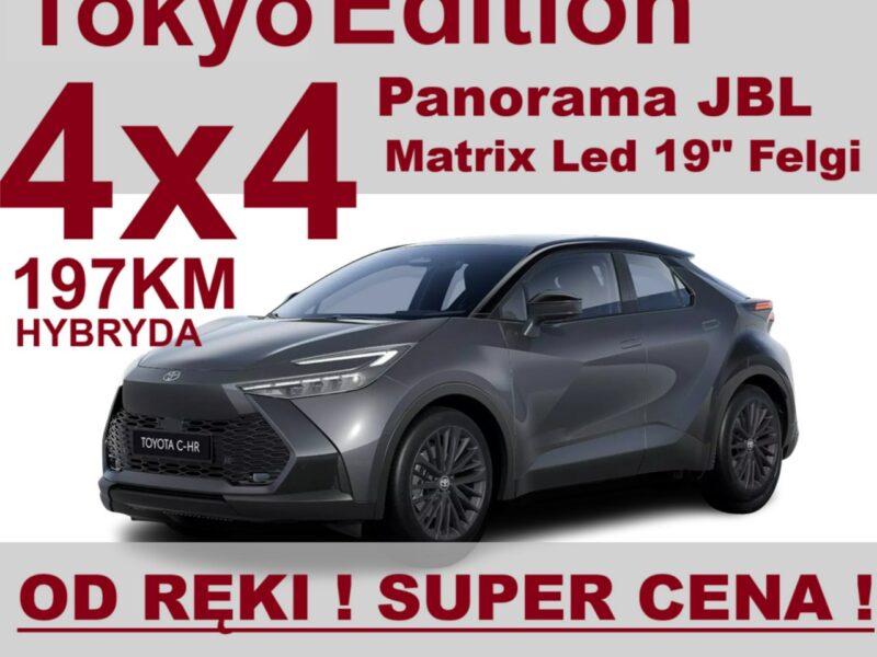 Toyota C-HR 4x4 197KM Tokyo Edition Kamera 360 st. Matrix LED Super Cena 2006 zł