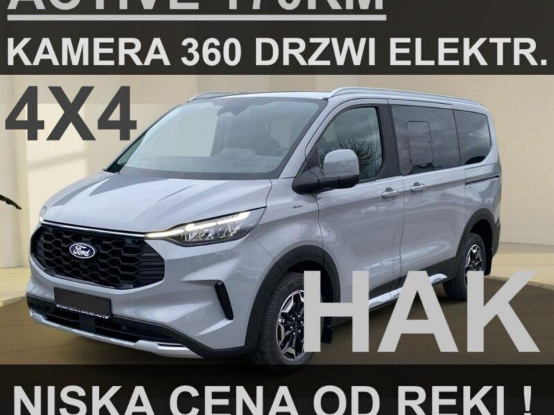 Ford Tourneo Custom L2 4X4 Active MatrixLed Kamera 360 Elektr. drzwi Niska Cena 3349zł