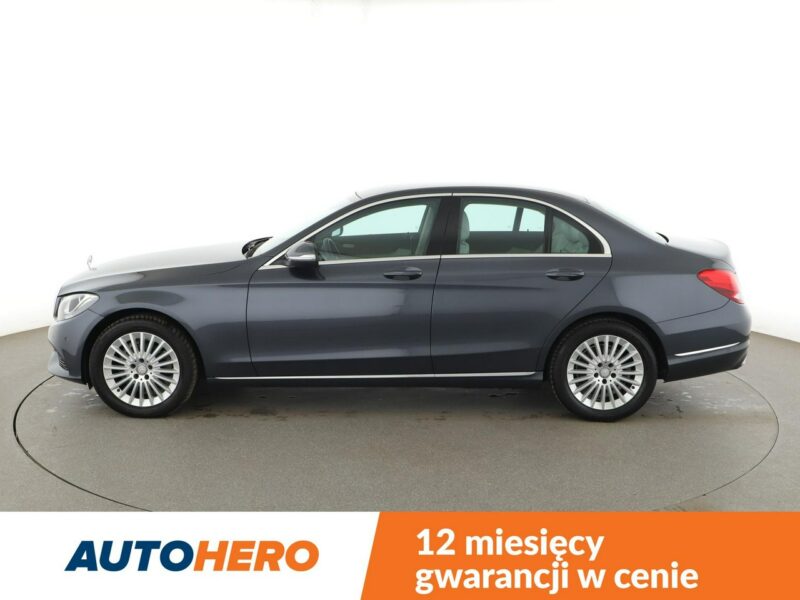 Mercedes C 180 automat półskóra jane wnętrze navi klima auto grzane fotele kamera W205 (2014-2021)