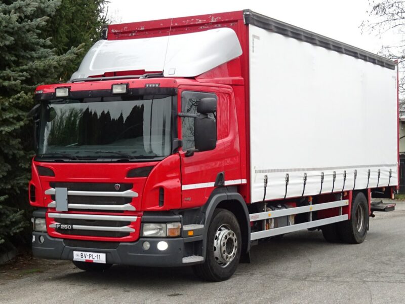 Scania P250 Euro 6 sypialna firanka wys.2.60 winda poduszki sprowadzony Scania P250 EURO 6 firanka z windą , sypialna sprowadzony