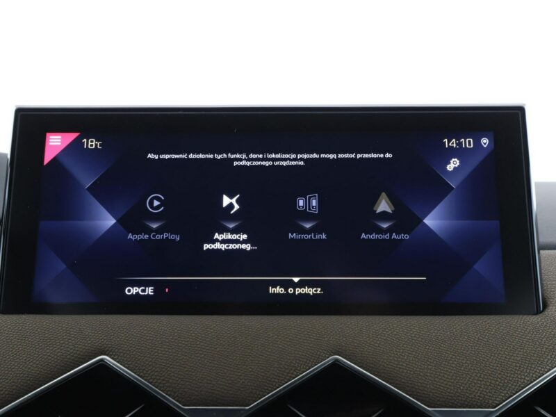 DS Automobiles DS 3 Crossback 1.2 Be Chic Nawigacja Tempomat Grzane Fotele Półskóra HUD Kamera LED