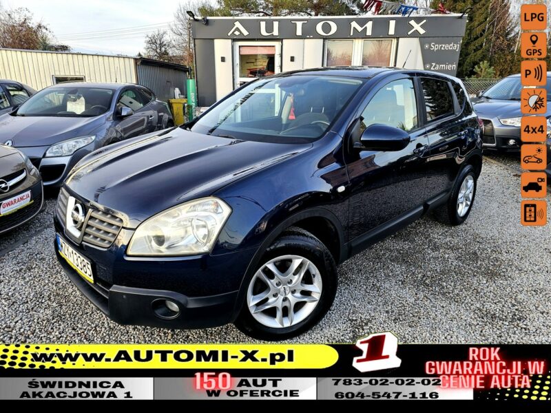 Nissan Qashqai 2,0 Benz+LPG * 4X4 * Panorama * GWARANCJA * AUTOMI-X.PL I (2007-2013)
