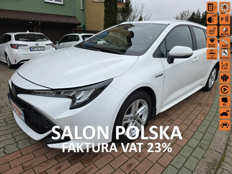 Toyota Corolla 22r + Salon Polska 1.8 HYBRID 1wł z Pakietem TECH Zimowy Bezwypadkow E21 (2019-)