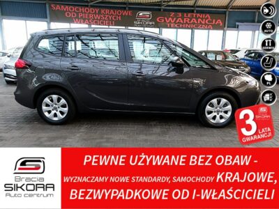 Opel Zafira BENZYNA 7-Osób 2xKlima GWARANCJA Krajowy SERWISOWANY 100% Bezwypadkowy C (2011-)