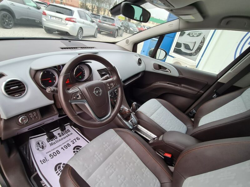 Opel Meriva Klimatyzacja Półskóry Tempomat Sensory Halogeny Komputer Alu Wzorowa II (2010-)