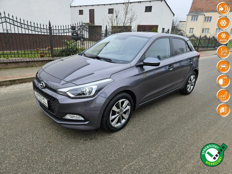 Hyundai i20 Opłacony Zadbany Serwisowany Bogaty Full Led 1 Wł Po Serwisie II (2014-2020)