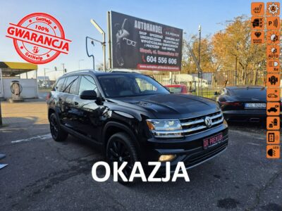 Volkswagen Atlas 3.6 Benzyna 280 KM, Panorama, 20", Full LED, Skóra, Klima, Kamera