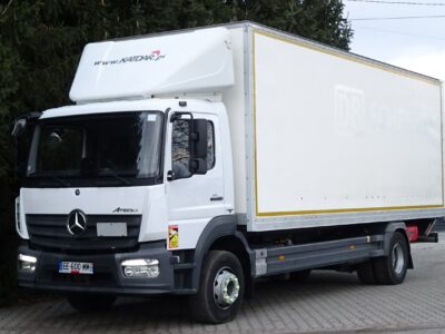 Mercedes Atego 1621 Euro 6 kontener z windą tylko 252 tys.km! Mercedes Atego 1621 tylko 252 tys.km udokumentowane, kontener z windą